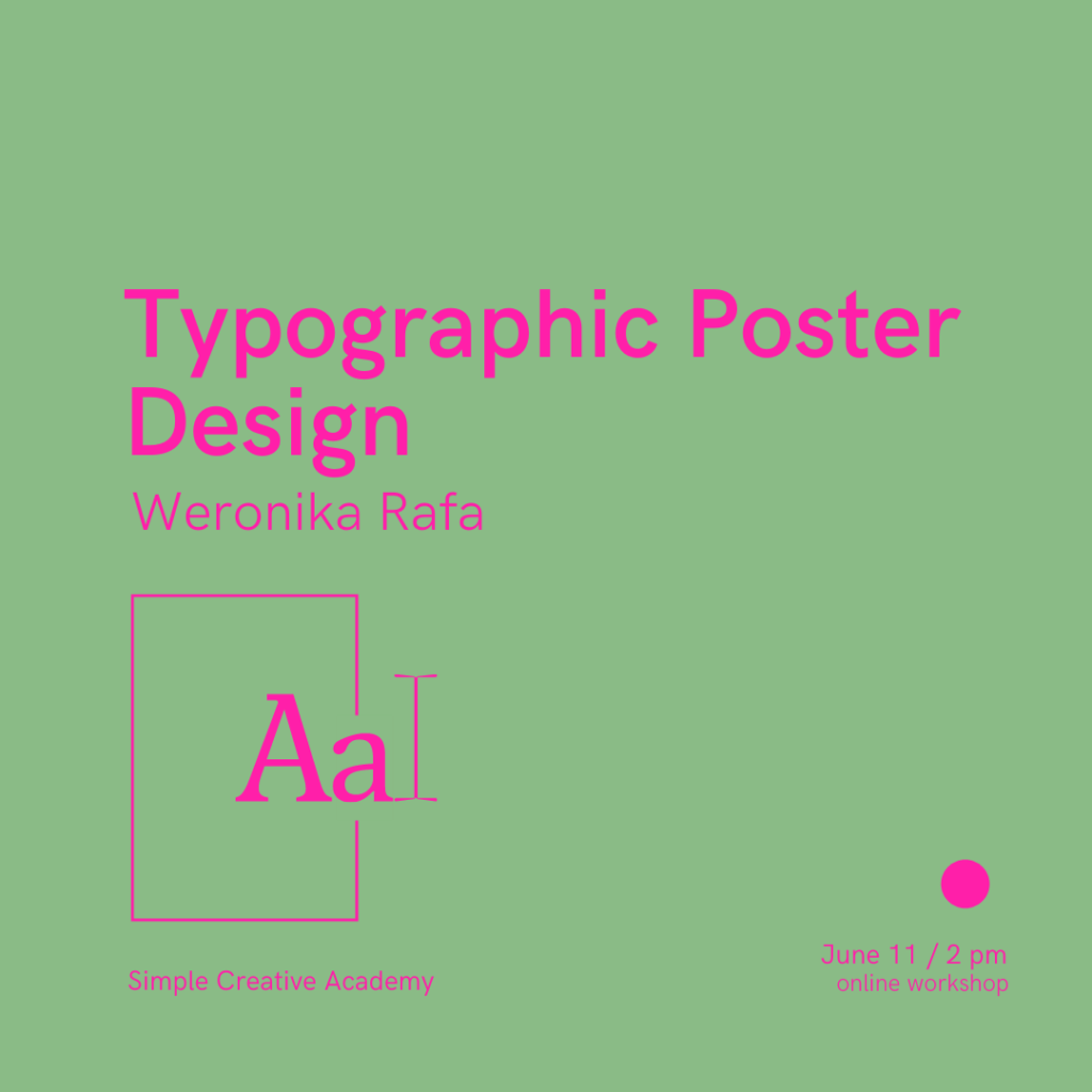 Typographic poster design workshop